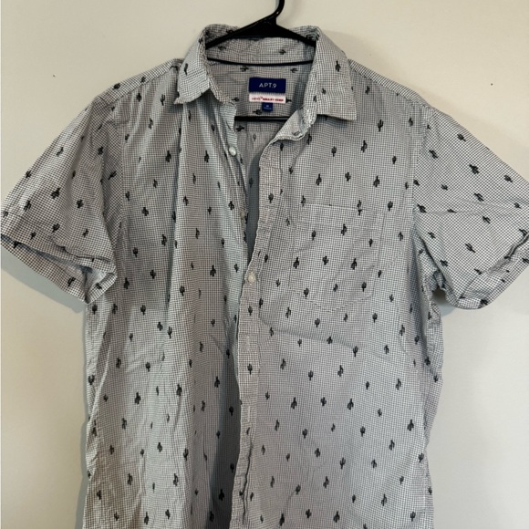 apt 9 medium men’s short sleeve cactus design - Picture 2 of 2
